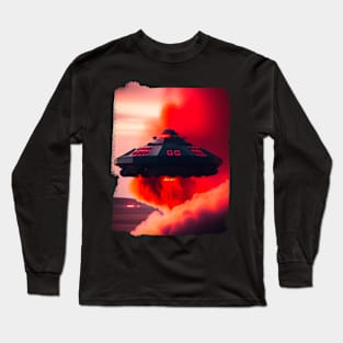 Ufo sighting from a military fighter plane United States Long Sleeve T-Shirt